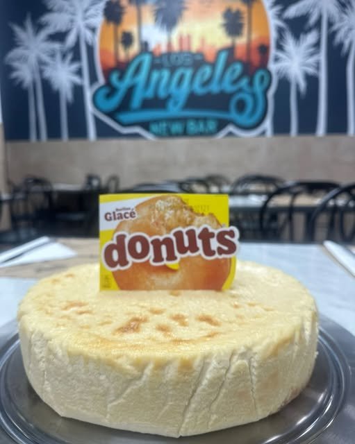 Tarta de queso de donuts